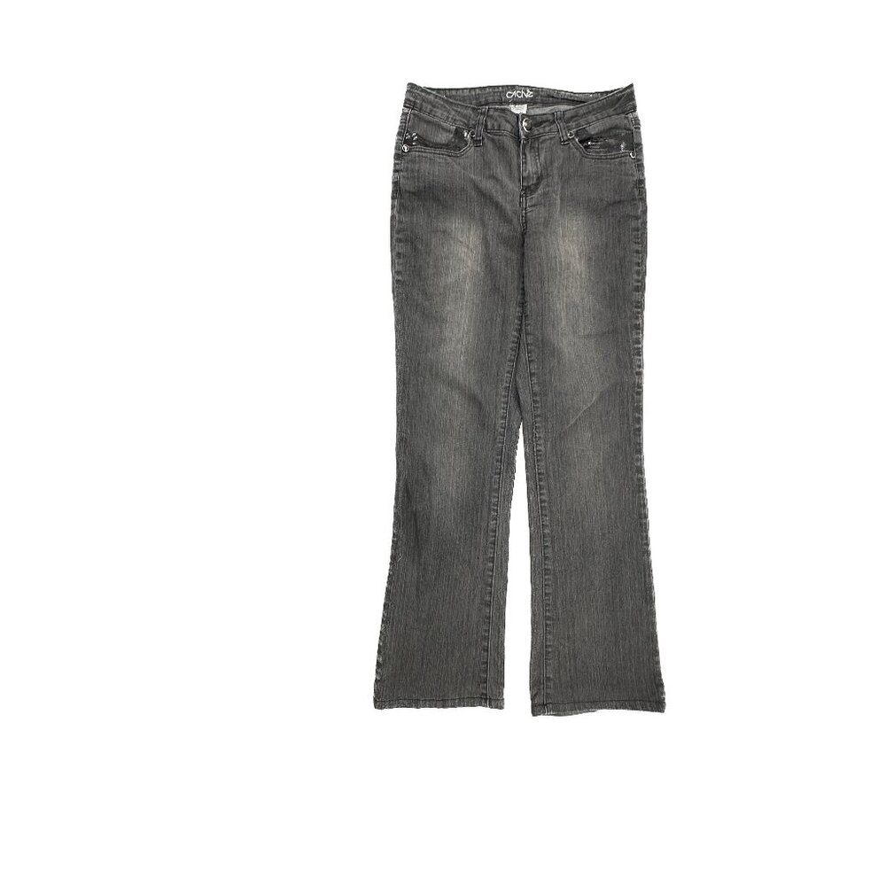 Cache Bootcut Sequence Pocket Detail Women's size‎ 4P Black Denim Jeans